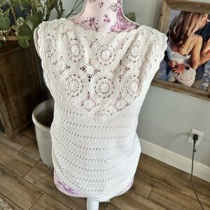 Abercrombie & Fitch Crochet Openwork Tank bodysuit
